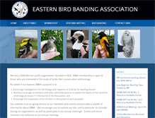 Tablet Screenshot of easternbirdbanding.org